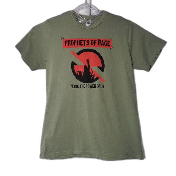 Prophets Of Rage Take The Power Back Green T Shirt Mens Size XL - Picture 1 of 6